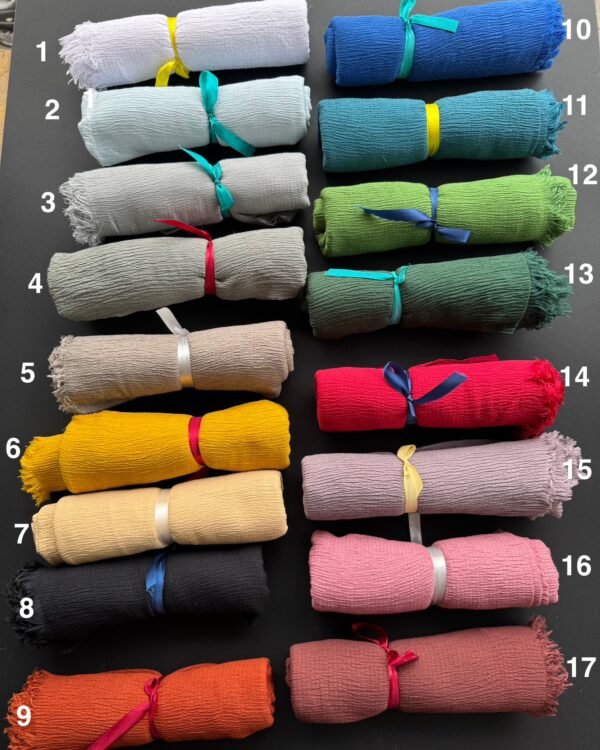 شال پفکی نخ کنفی (جین 10 تایی كد 264)