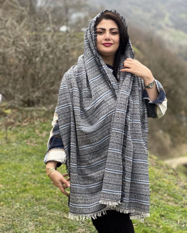 شال کنفی نخی دور ریش (تک فروشی کد 104)