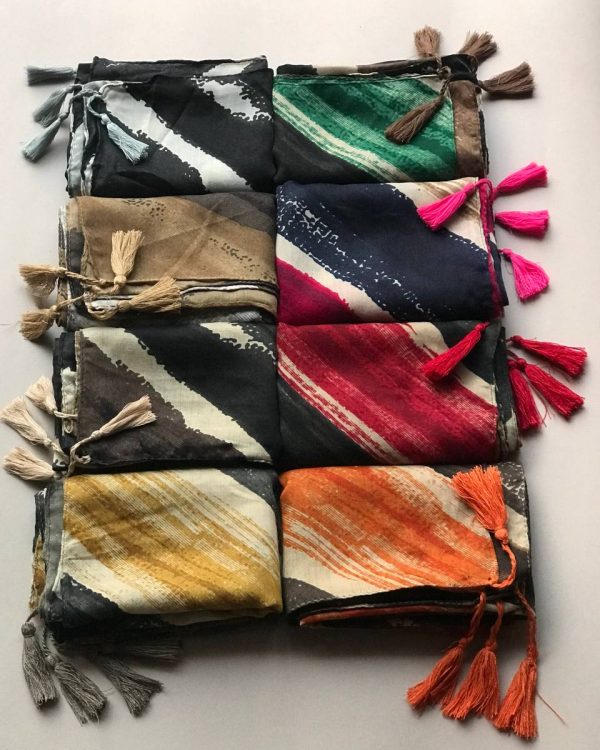 شال نخی پارچه جناقی پاییزه