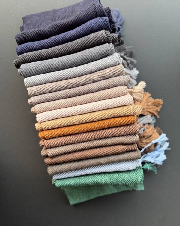 شال پلیسه سنگشور پایین ریش و منگوله نخ پنبه(جین 20 تایی کد 920)