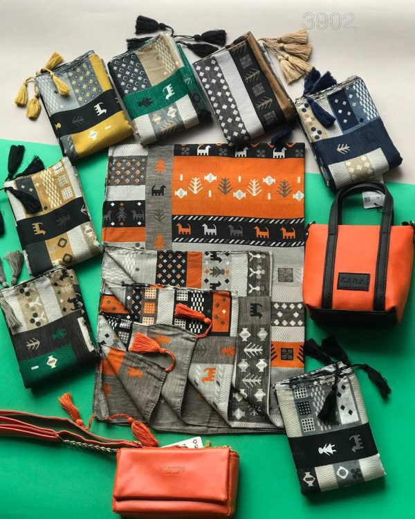 شال نخی پاییزه مدل جناقی