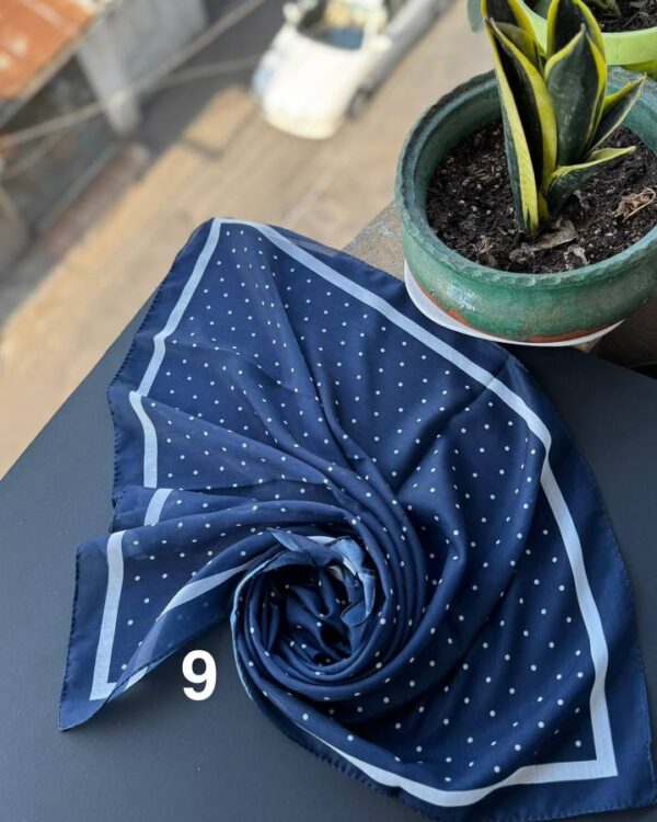 روسری مینی اسکارف نخی عمده(جین 10 تایی کد 935)