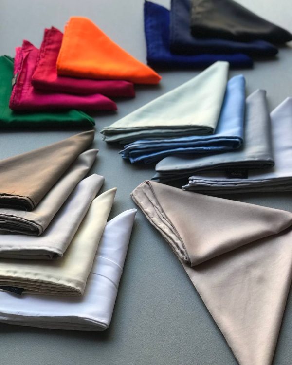 مینی اسکارف ساتن ابریشم دستدوز