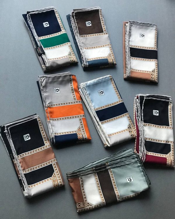 روسری ابریشم دستدوز