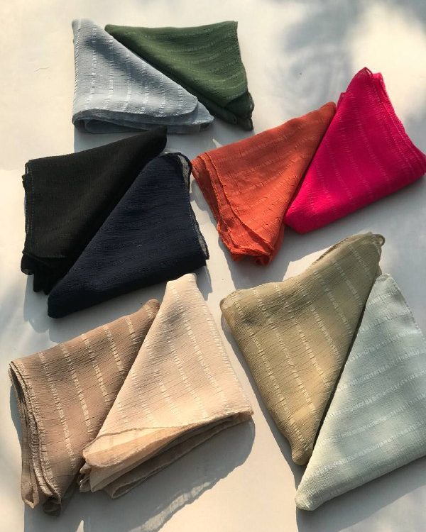 مینی اسکارف حریر دور دوخت 70 سانتی (کد 207)