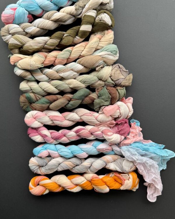 شال چروک تمام نخ پارچه کاغذی (جین 12 تایی کد 283)