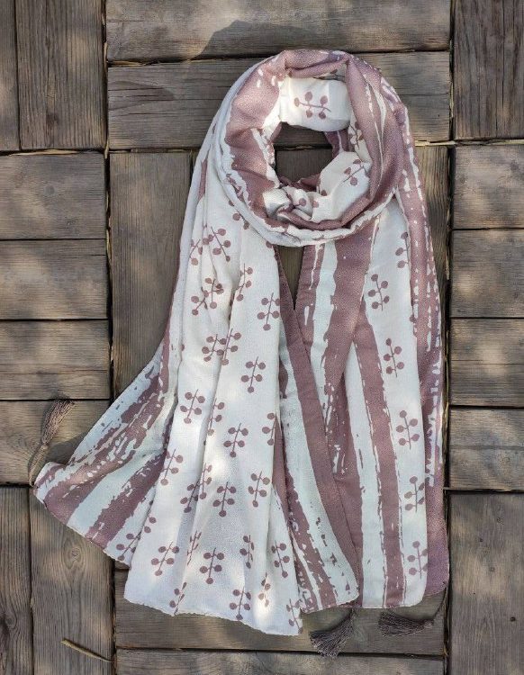 شال نخی اسلپ منگوله دار (فقط عمده فروشی كد 229)