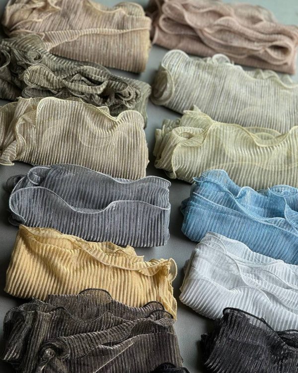 شال پلیسه لمه مجلسی (کد 300)