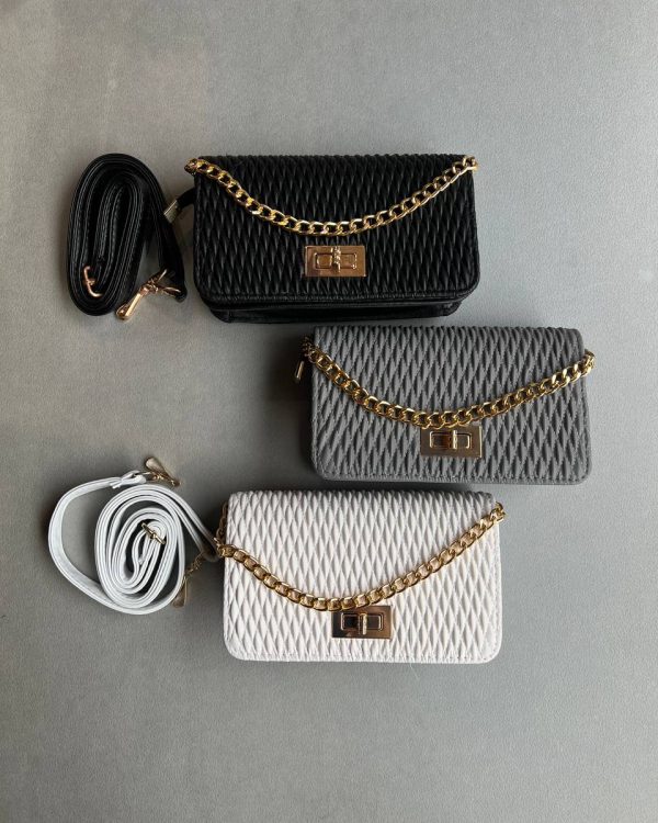 کیف پاسپورتی جلو زنجیر طلایی (کد 244)