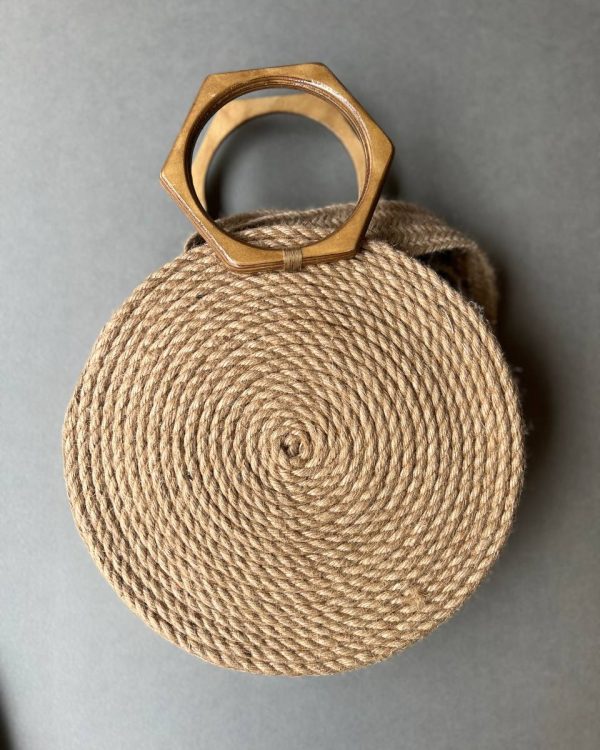 کیف کنفی دسته چوبی (کد 289)