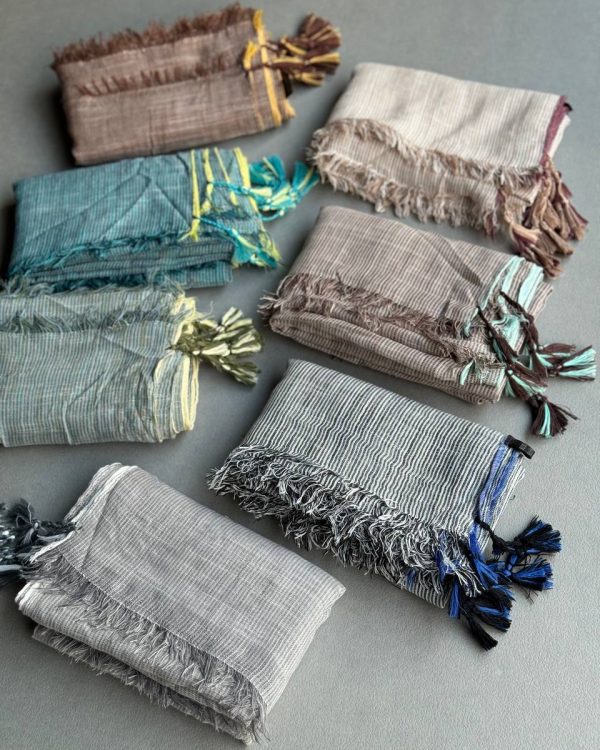 شال نخ پنبه کنفی (جین 6 تایی کد ۳۱۳)