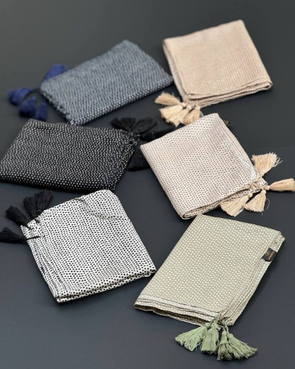 شال نخ پنبه توپی (عمده فروشی کد ۳۵۲)