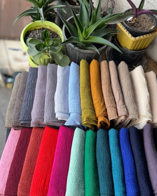 شال برشکا سوپر نخ منگوله چوبی (تک فروشی کد ۳۴۶)