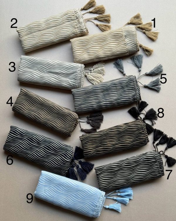 شال نخ پنبه منگوله دار (تک فروشی کد 402)