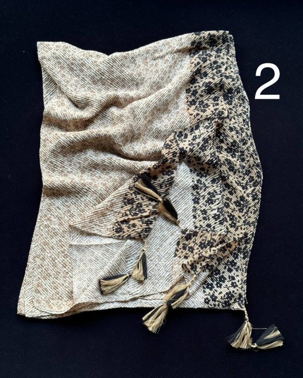 شال پلیسه نخی وارداتی (عمده فروشی کد 429)