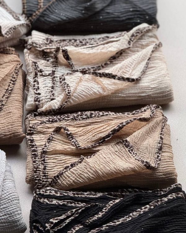 شال پلیسه نخی وارداتی (عمده فروشی کد 433)