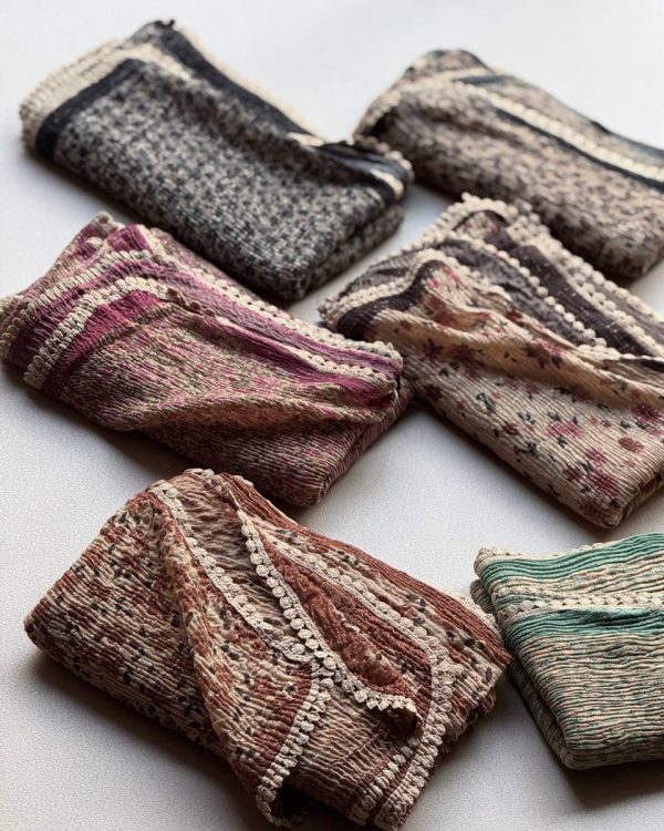 شال برشکا پلیسه لمه عدسی(تک فروشی کد 446)