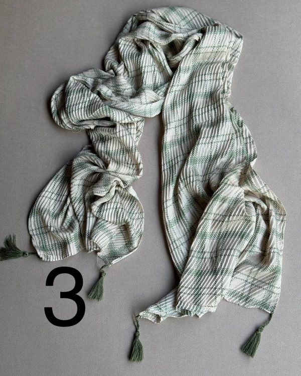 شال پلیسه نخ پنبه (عمده فروشی کد 420)