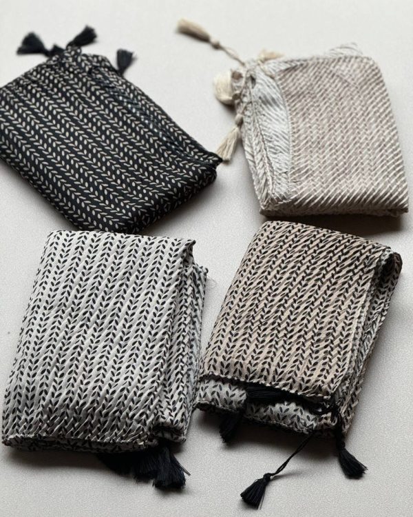 شال پلیسه نخی چهار فصل (تک فروشی کد 434)