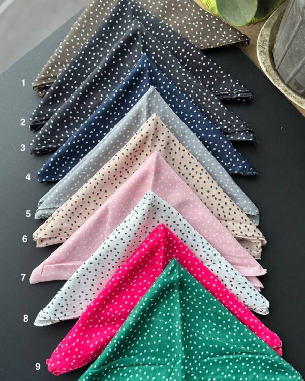 مینی اسکارف نخی توپی(تکفروشی کد 421)