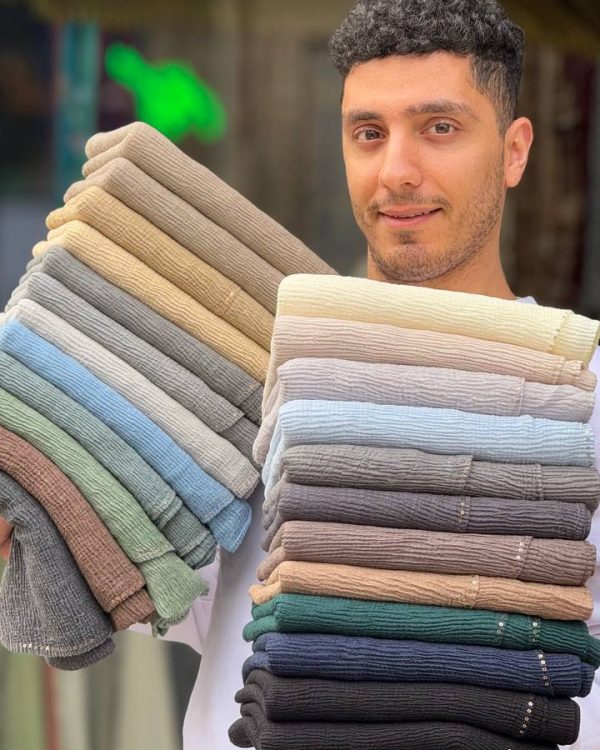 شال برشکا پاییزه پولکی (جین 24 تایی کد 472)