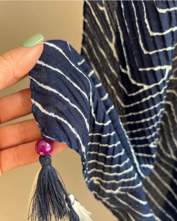 شال نخ پنبه پاییزه (جین 5 تایی کد 468)