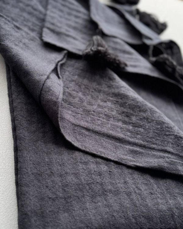 شال موهر پشمی منگوله دار (تک فروشی کد 978)