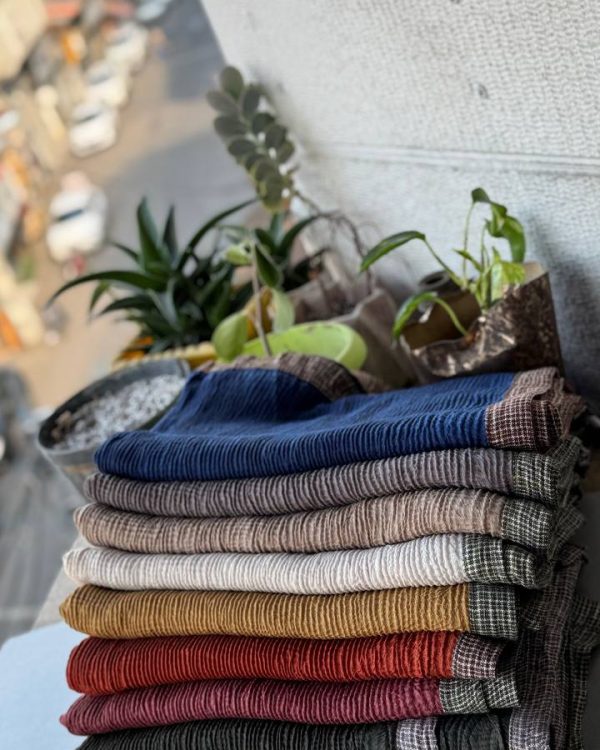 شال برشکا پلیسه کشمیر پاییزه (تک فروشی کد 457)