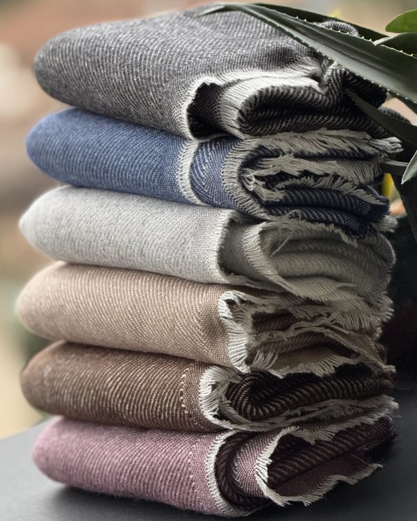 شال بافت کجرا موهر دو رو (تکفروشی کد 513 )