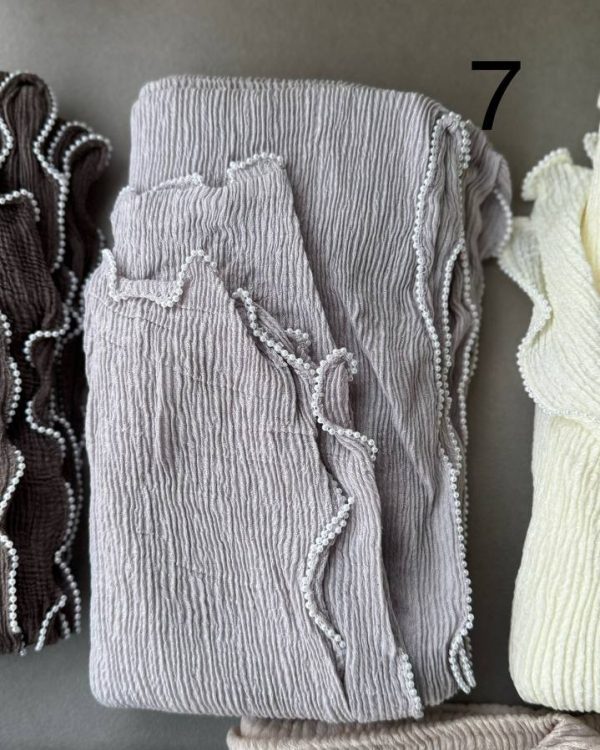 شال برشکا دور مروارید پلیسه (جین 10 تایی کد 508 )