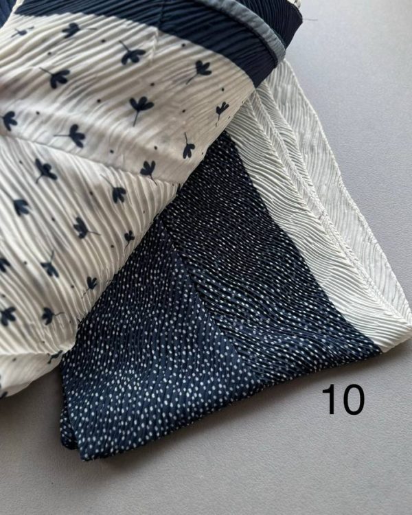 شال تمام نخ پاییزه پلیسه (جین 10 تایی کد 494)