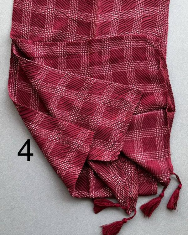 شال تمام نخ پاییزه پلیسه (تکفروشی کد 498)