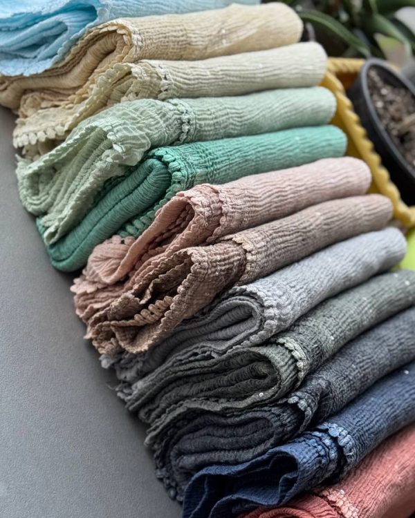 شال پلیسه عدسی برشکا دو رو(تکفروشی کد 522 )