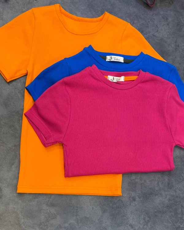 کراپ آستین کوتاه(تکفروشی کد 535)