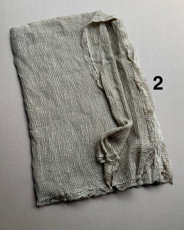 شال برشکا سوپرنخ توری کرم (جین 6 تایی  کد 573)