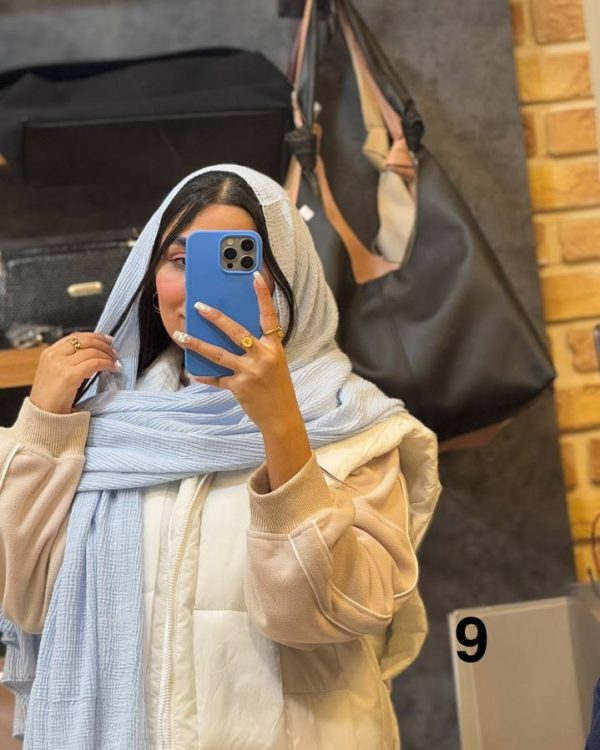 شال برشکا پولکی پلیسه بهاره(جین 12 تایی کد 570)