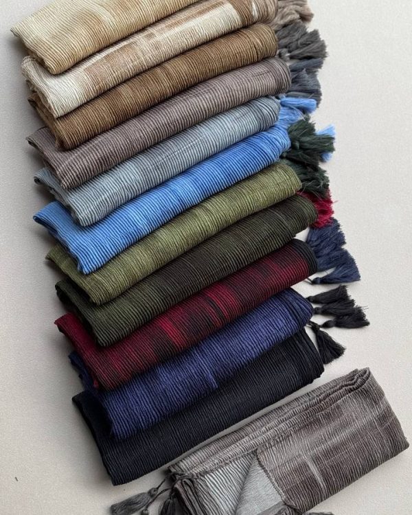 شال پلیسه 4 فصل برشکا طیفی (جین 12 تایی کد 582)