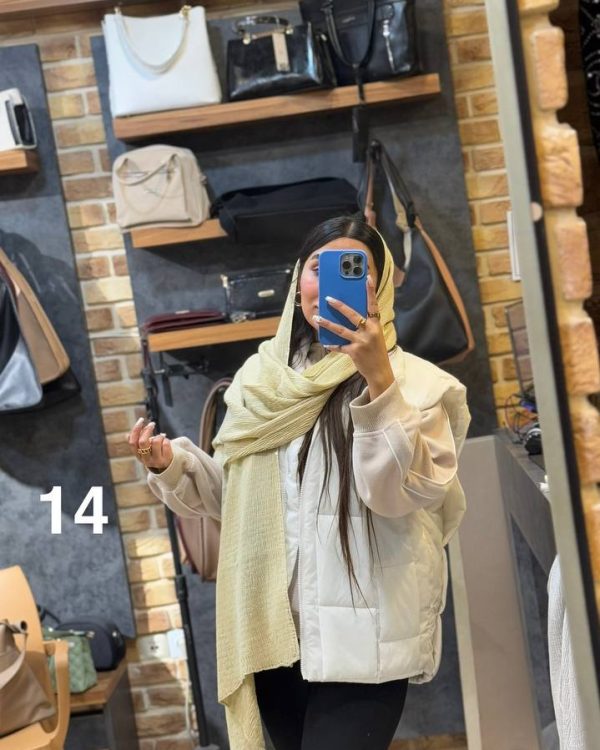 شال برشکا پولکی پلیسه بهاره(جین 12 تایی کد 571)