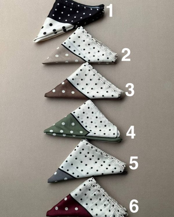 مینی اسکارف نخی چاپی(تکفروشی کد 586)