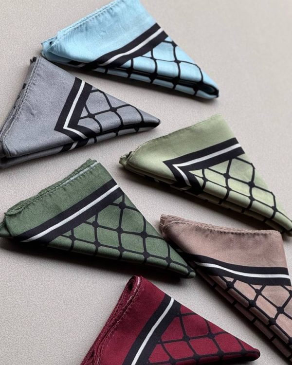 مینی اسکارف نخی چاپی(تکفروشی کد 621)