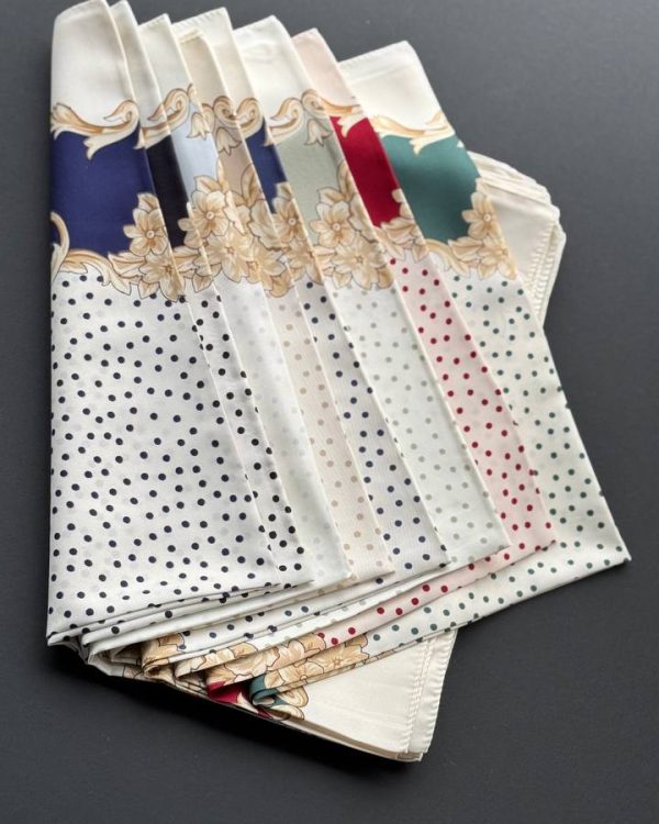 مینی اسکارف ساتن چاپی(تکفروشی کد 638)