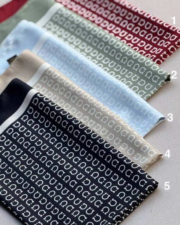 مینی اسکارف ساتن چاپی(تکفروشی کد 605)