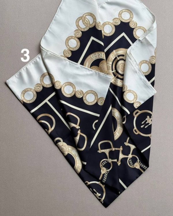 مدیوم اسکارف ساتن چاپی (جین 4 تایی کد 597)