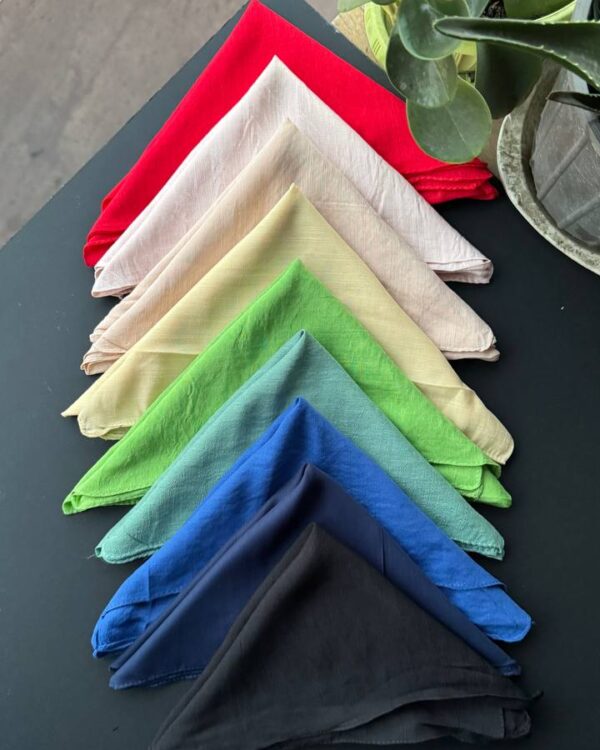 مینی اسکارف نخ اسلپ ساده تک رنگ (تکفروشی کد 640)