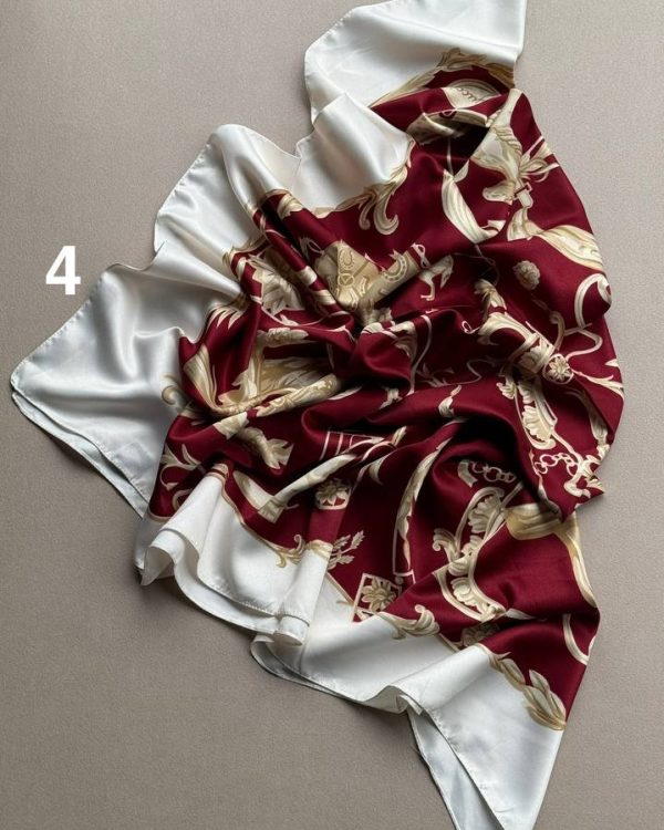 مدیوم اسکارف ساتن چاپی (جین 4 تایی کد 594)