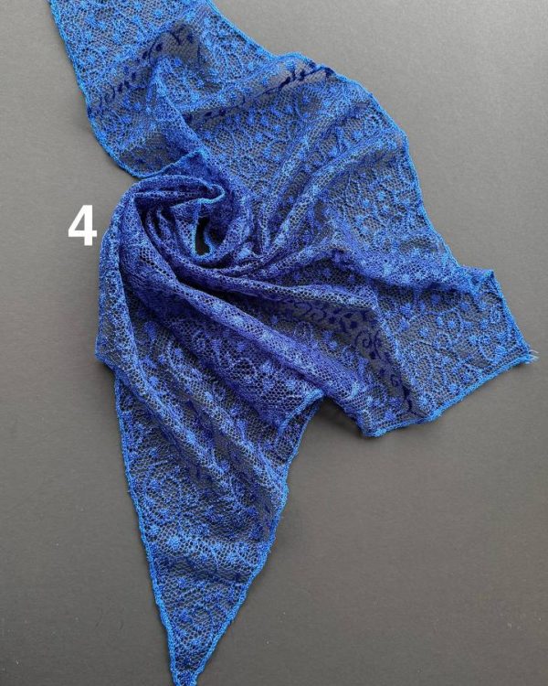 مینی اسکارف سه گوش توری(جین 5 تایی کد 633)