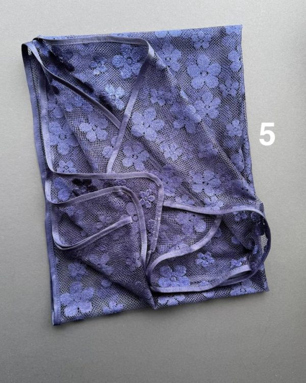 شال دانتل توری نواری(تکفروشی کد 657)