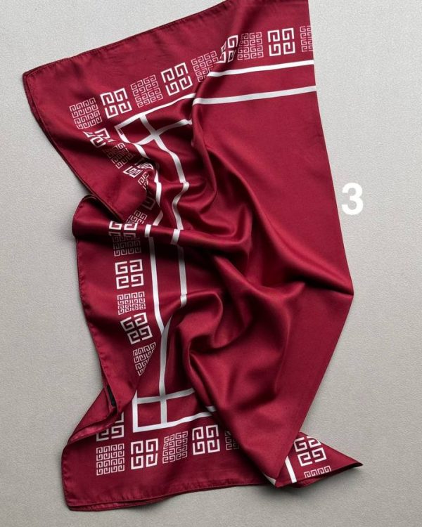 مینی اسکارف ساتن چاپی(تکفروشی کد 619)