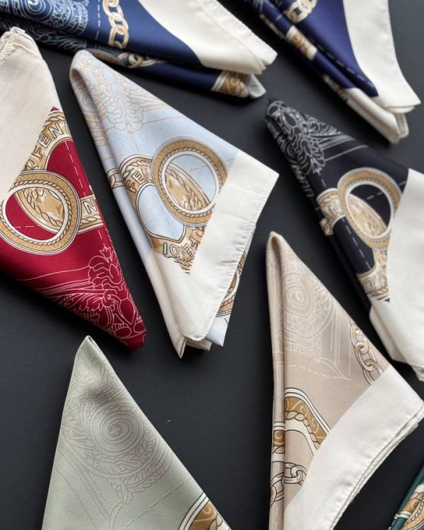 مینی اسکارف ساتن چاپی(تکفروشی کد 652)