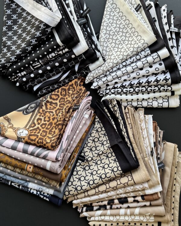 مدیوم اسکارف ابریشم چاپی (تکفروشی کد 684)